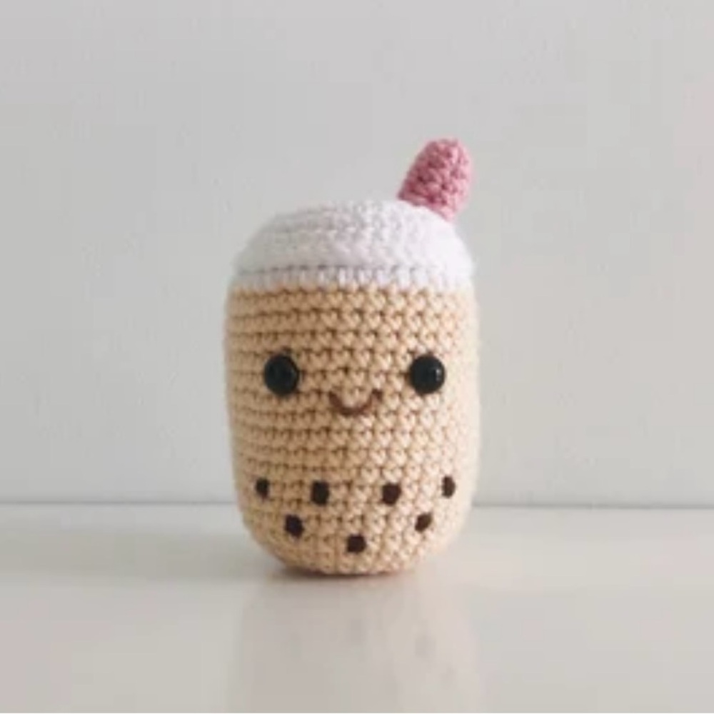 Crochet Boba Bubble Tea Plush 🧋